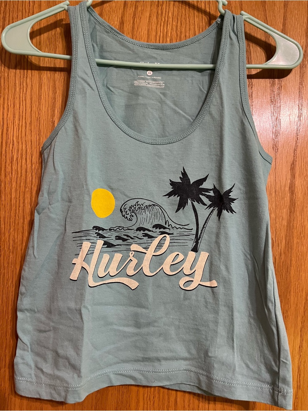 Hurley Tank with Yellow Sun Graphic